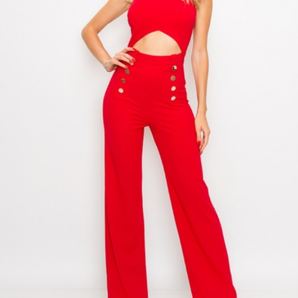 Double Breasted Jumpsuit
